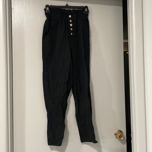 High waisted straight leg pants